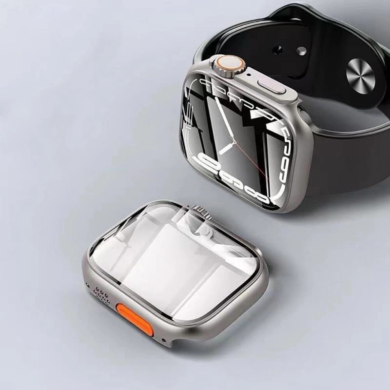 Tech-Protect Defense360 hoesje voor Apple Watch 10 / 11 46 mm, zwart/oranje