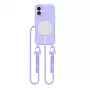 Tech-Protect Magnecklace MagSafe-hoesje met koord voor Apple iPhone 16, paars