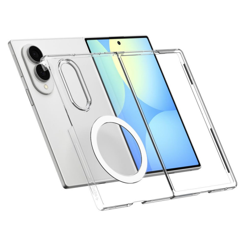Spigen AirSkin MagSafe-hoesje voor Samsung Galaxy Z Fold 8, transparant/wit