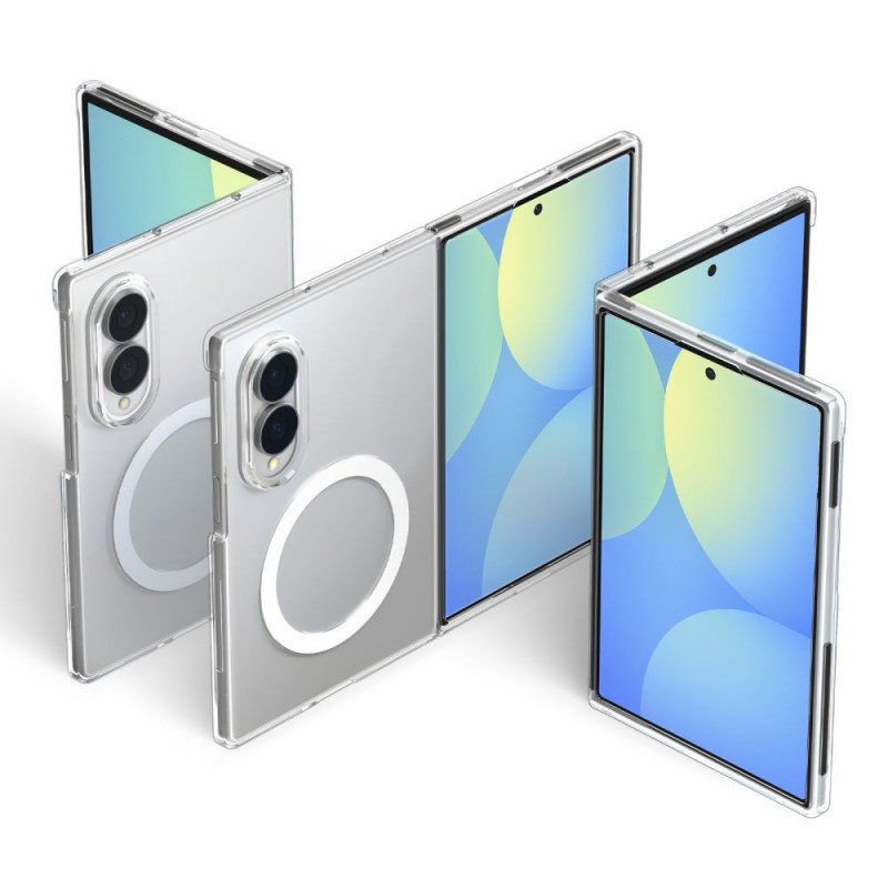 Spigen AirSkin MagSafe-hoesje voor Samsung Galaxy Z Fold 8, transparant/wit