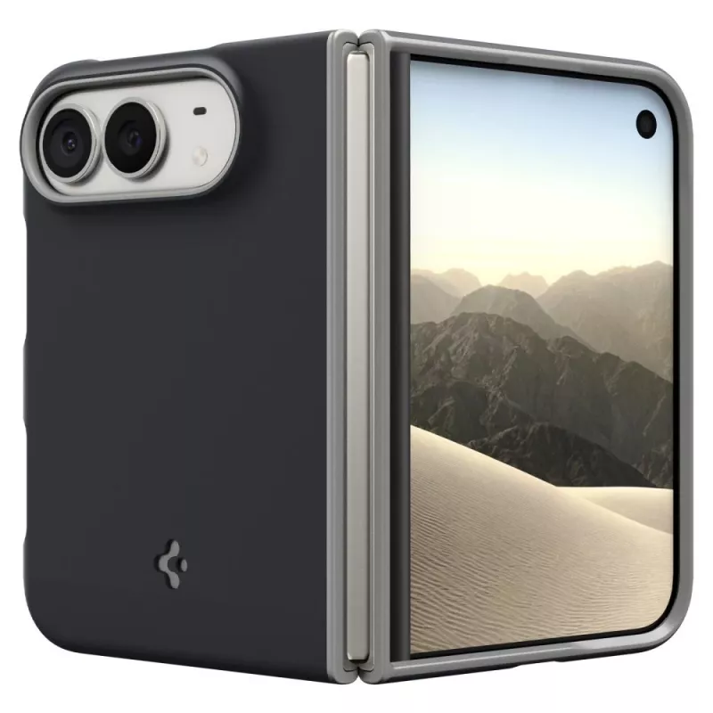 Spigen Nano Pop Mag MagSafe-hoesje voor Apple iPhone Duo, zwart sesam