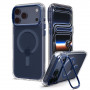Spigen Ultra Hybrid Optik S MagSafe-hoesje voor Apple iPhone 17 Pro / 18 Pro, transparant/Deep Blue