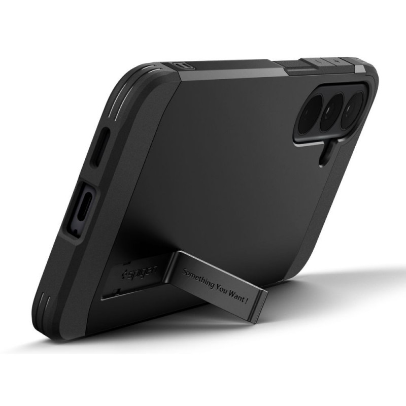 Spigen Tough Armor Mag MagSafe-hoesje voor Samsung Galaxy S25 FE / S26 FE, zwart