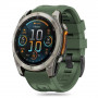 Tech-Protect siliconen band voor Garmin Fenix 5S / 5S Plus / 6S / 6S Pro / 7S / 8 (43 mm), legergroen