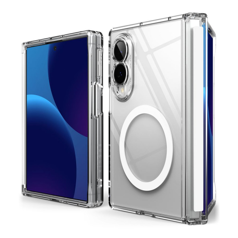 Ringke Fusion Flap Magnetic MagSafe-hoesje voor Samsung Galaxy Z Fold 8, transparant