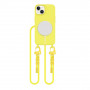 Tech-Protect Magnecklace MagSafe-hoesje met koord voor Apple iPhone 14, kanariegeel