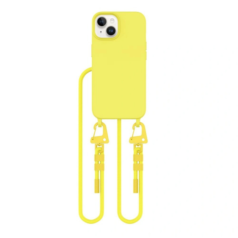 Tech-Protect Magnecklace MagSafe-hoesje met koord voor Apple iPhone 14, kanariegeel