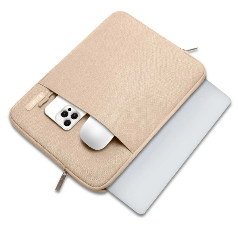 Tech-Protect Sleevy Laptop 13-14" hoes, Caffe Latte
