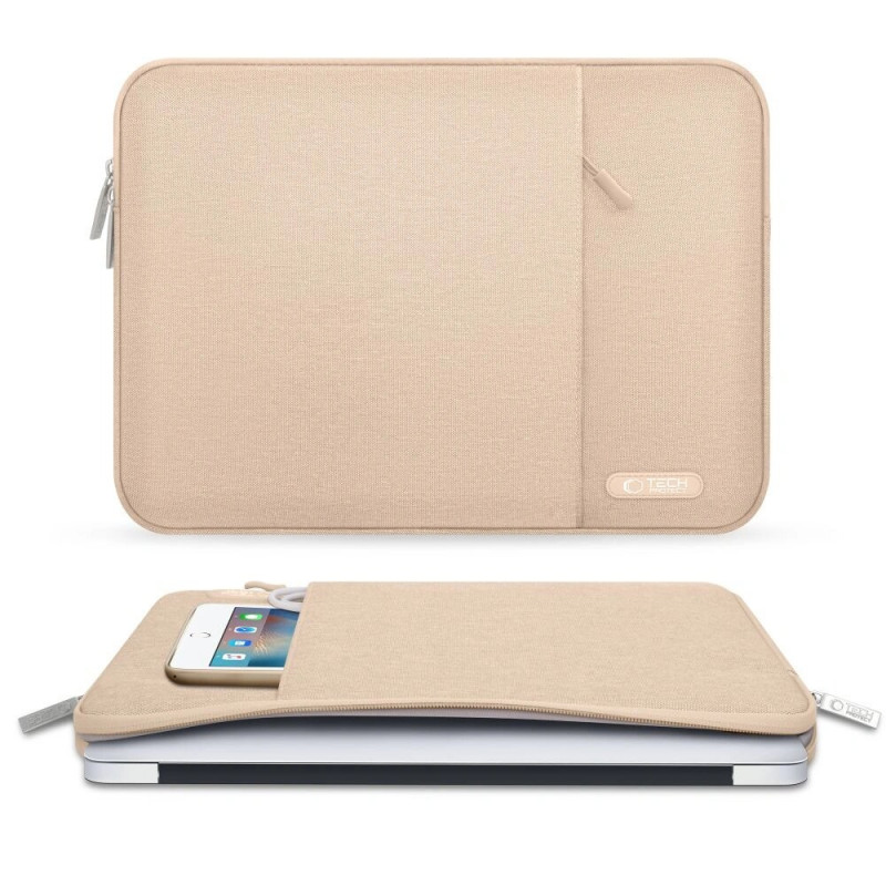 Tech-Protect Sleevy Laptop 13-14" hoes, Caffe Latte