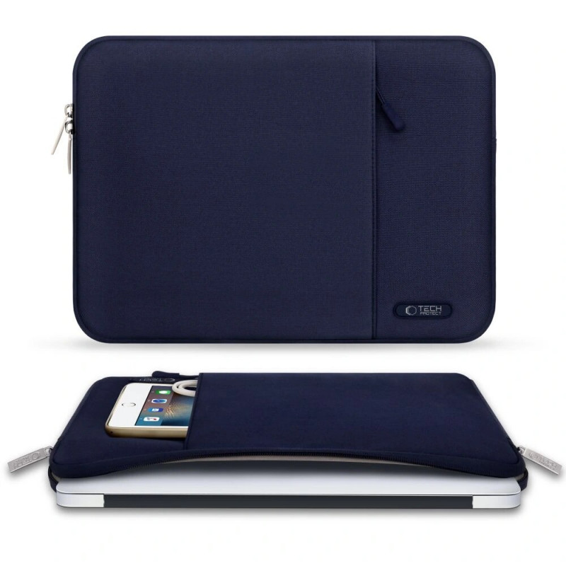 Tech-Protect Sleevy Laptop 13-14" hoes, marineblauw
