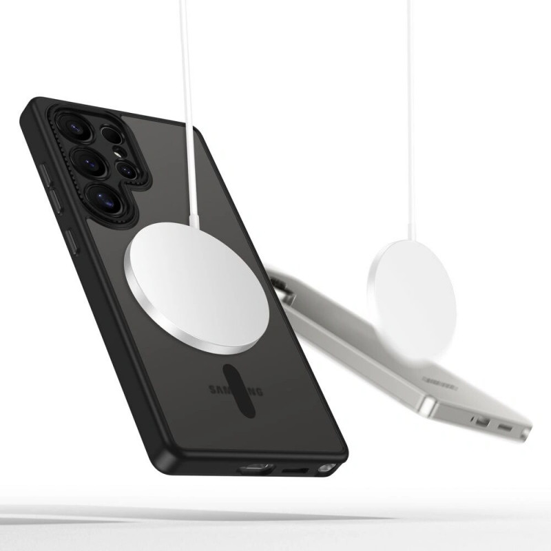Tech-Protect MagCam MagSafe-hoesje voor Samsung Galaxy S25 Ultra, mat zwart