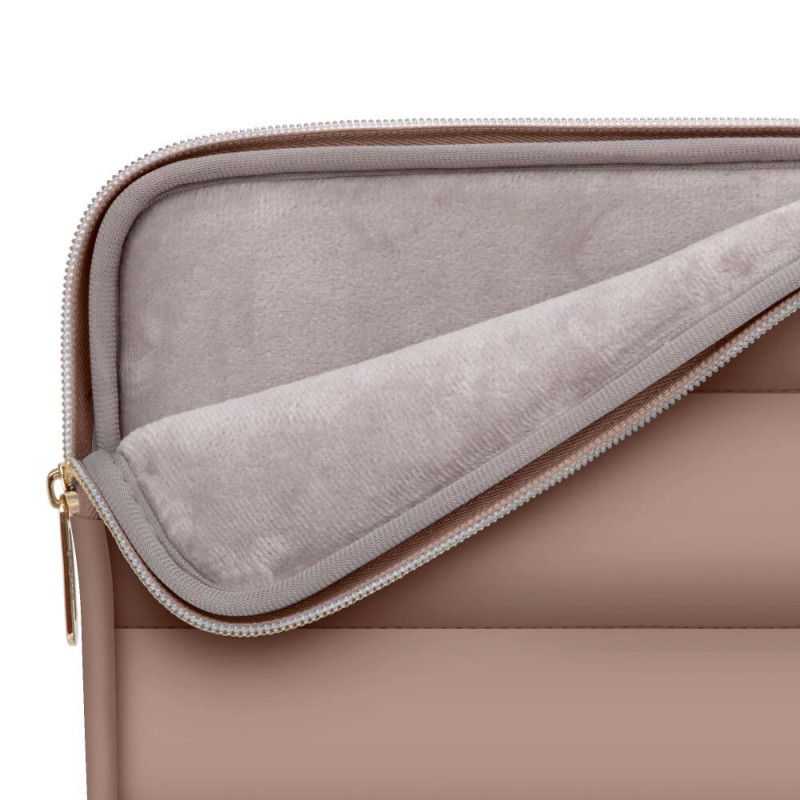 Tech-Protect Puffy Laptop 13-14" hoes met accessoiretas, Walnut