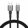 Tech-Protect Ultraboost DNA USB-A / USB-C-kabel 15W/3A 100 cm, Iron Grey