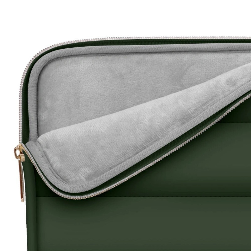 Tech-Protect Puffy Laptophoes 15-16" met accessoiretas, legergroen