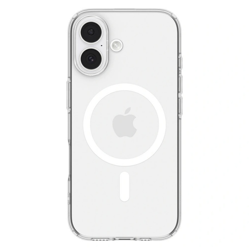 Spigen Liquid Crystal Mag MagSafe-hoesje voor Apple iPhone 17, transparant/wit