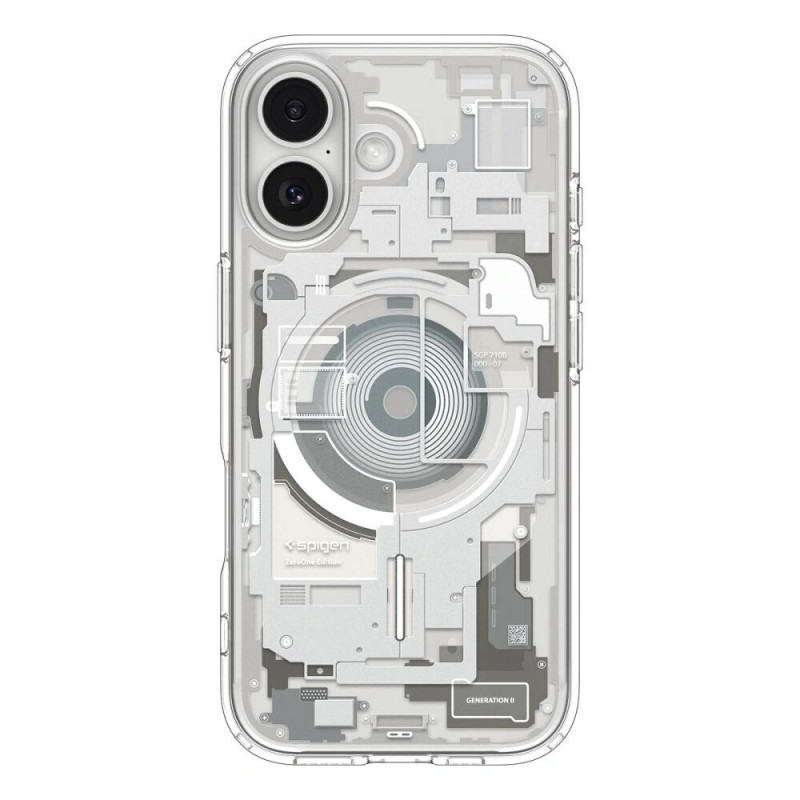 Spigen Ultra Hybrid Mag MagSafe-hoesje voor Apple iPhone 17 Zero One, Natural Titanium