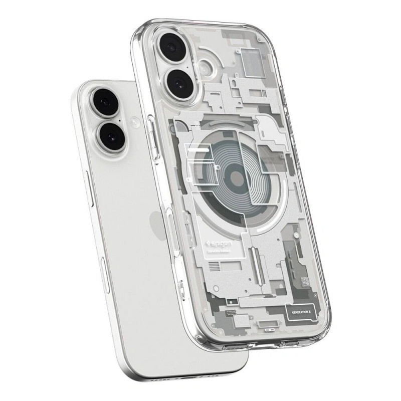 Spigen Ultra Hybrid Mag MagSafe-hoesje voor Apple iPhone 17 Zero One, Natural Titanium