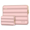 Tech-Protect Puffy Laptop 13-14" hoes met accessoiretas, Dusty Rose