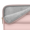 Tech-Protect Puffy Laptop 13-14" hoes met accessoiretas, Dusty Rose