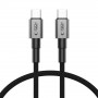 Tech-Protect Ultraboost DNA USB-C / USB-C-kabel PD60W/3A 25 cm, Iron Grey