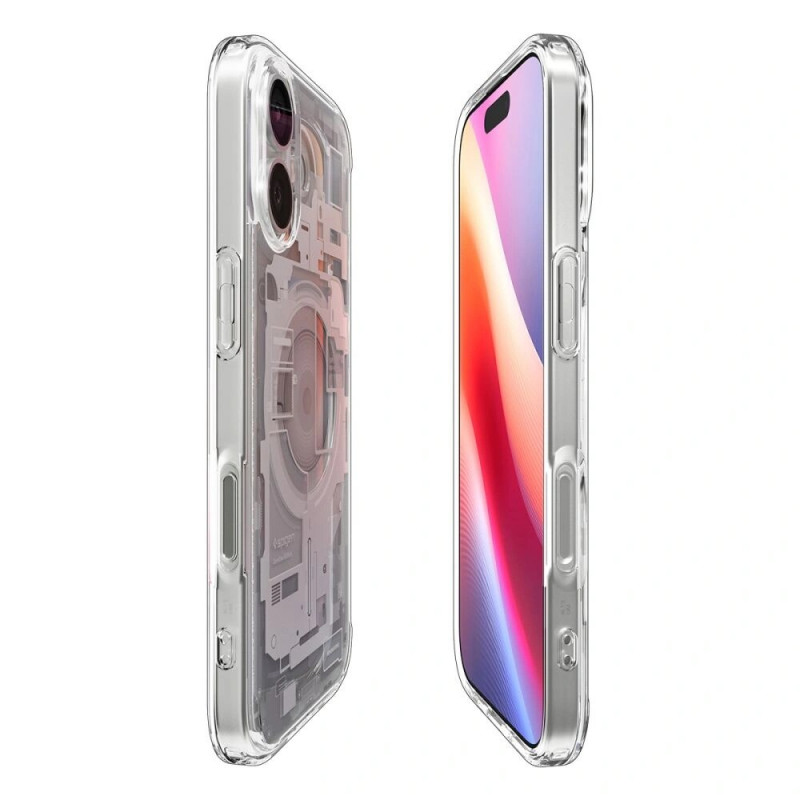 Spigen Ultra Hybrid Mag MagSafe ACS10385 hoes voor Apple iPhone 17, Zero One White