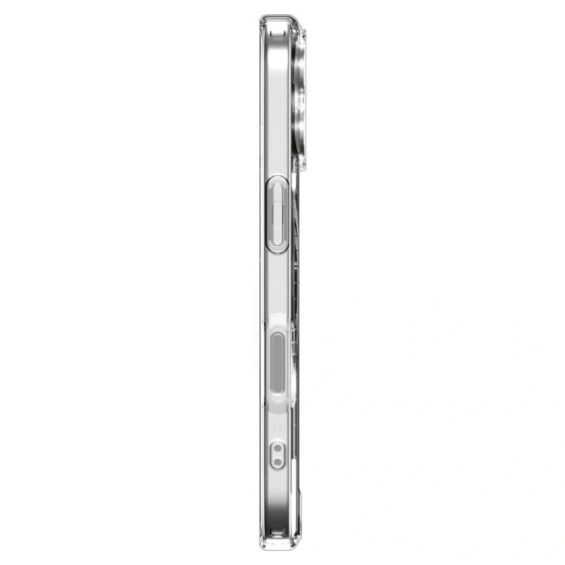 Spigen Ultra Hybrid Mag MagSafe ACS10380 hoesje voor Apple iPhone 17, transparant/wit