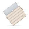 Tech-Protect Puffy Laptop 13-14" hoes met accessoiretas, Zand