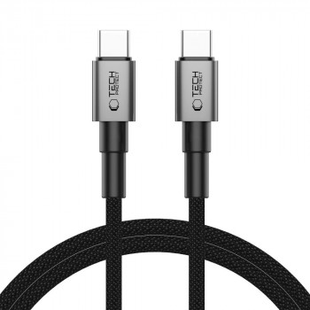 Tech-Protect Ultraboost DNA USB-C / USB-C-kabel PD60W/3A 100 cm, Iron Grey