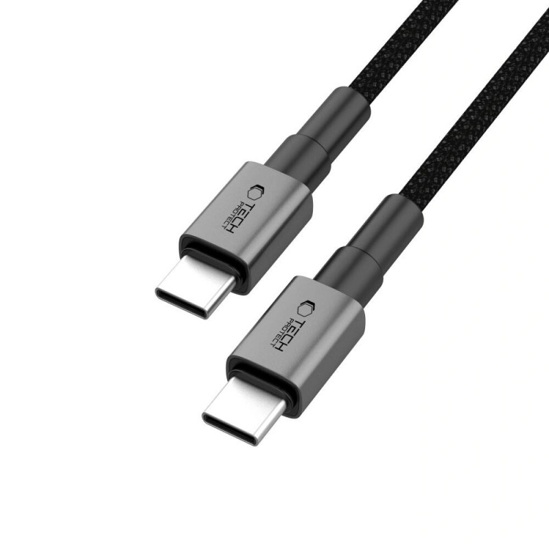 Tech-Protect Ultraboost DNA USB-C / USB-C-kabel PD60W/3A 100 cm, Iron Grey