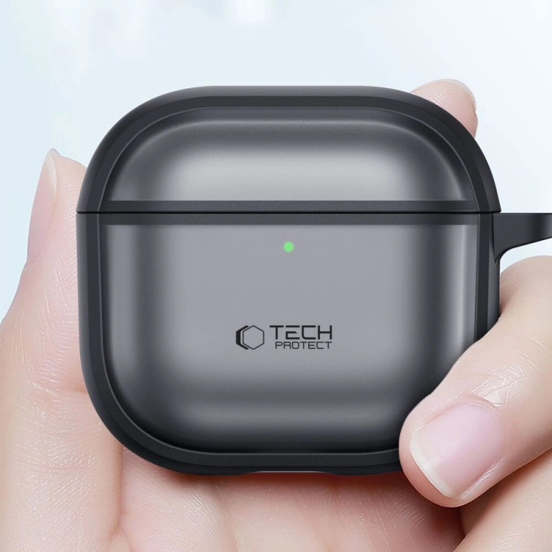 Tech-Protect Magmat-hoesje voor Apple AirPods 4, mat zwart