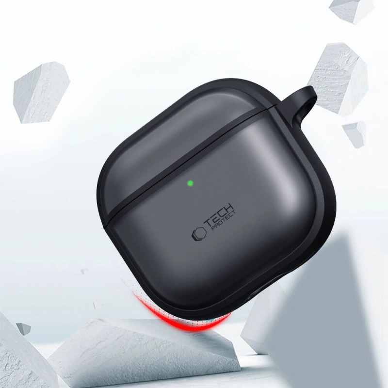 Tech-Protect Magmat-hoesje voor Apple AirPods 4, mat zwart