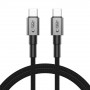 Tech-Protect Ultraboost DNA USB-C / USB-C-kabel PD60W/3A 200 cm, Iron Grey