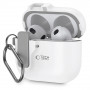 Tech-Protect Slim Hook-hoesje voor Apple AirPods 4, wit
