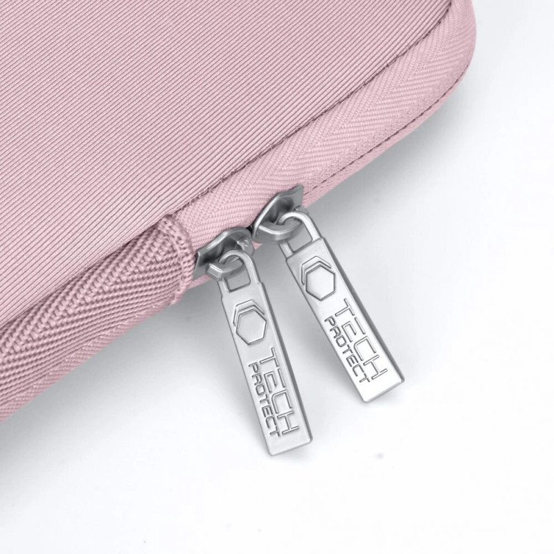 Tech-Protect NeoSlim Laptophoes 15-16" met accessoiretas, Dusty Rose