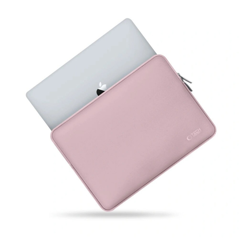 Tech-Protect NeoSlim Laptophoes 15-16" met accessoiretas, Dusty Rose