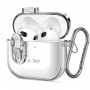 Tech-Protect Slim Hook-hoesje voor Apple AirPods 4, transparant