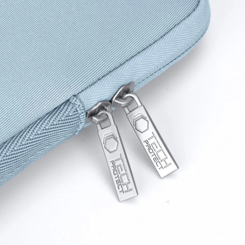 Tech-Protect NeoSlim Laptop 13-14" hoes met accessoiretas, Winter Blue
