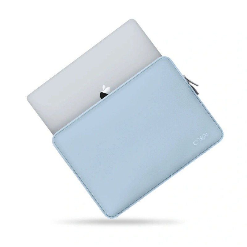 Tech-Protect NeoSlim Laptop 13-14" hoes met accessoiretas, Winter Blue