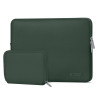 Tech-Protect NeoSlim Laptop 13-14" hoes met accessoiretas, Midnight Green