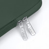 Tech-Protect NeoSlim Laptop 13-14" hoes met accessoiretas, Midnight Green