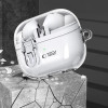 Tech-Protect FlexAir-hoesje met karabijnhaak voor Samsung Galaxy Buds 3 / 3 Pro, transparant