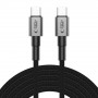 Tech-Protect Ultraboost DNA USB-C / USB-C-kabel PD100W/5A 300 cm, Iron Grey