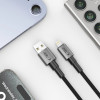 Tech-Protect Ultraboost DNA USB-A / Lightning-kabel 15W/2.4A 100 cm, Iron Grey
