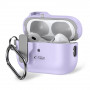 Tech-Protect Slim Hook-hoesje met karabijnhaak voor Apple AirPods Pro 1 / 2, lavendel