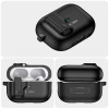 Tech-Protect Slim Hook-hoesje met karabijnhaak voor Apple AirPods Pro 1 / 2, zwart