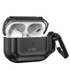 Tech-Protect Rough Hook-hoesje met karabijnhaak voor Apple AirPods Pro 1 / 2, zwart
