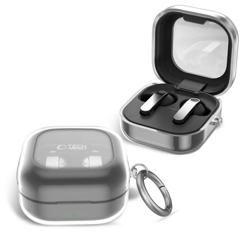 Tech-Protect FlexAir-hoesje voor Samsung Galaxy Buds 4 / 4 Pro, transparant