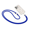 Tech-Protect C7S Rope Crossbody telefoonkoord, Cobalt Blue/goud