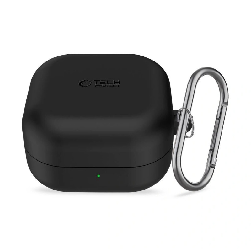 Tech-Protect Siliconen haakhoesje voor Samsung Galaxy Buds 4 / 4 Pro, zwart
