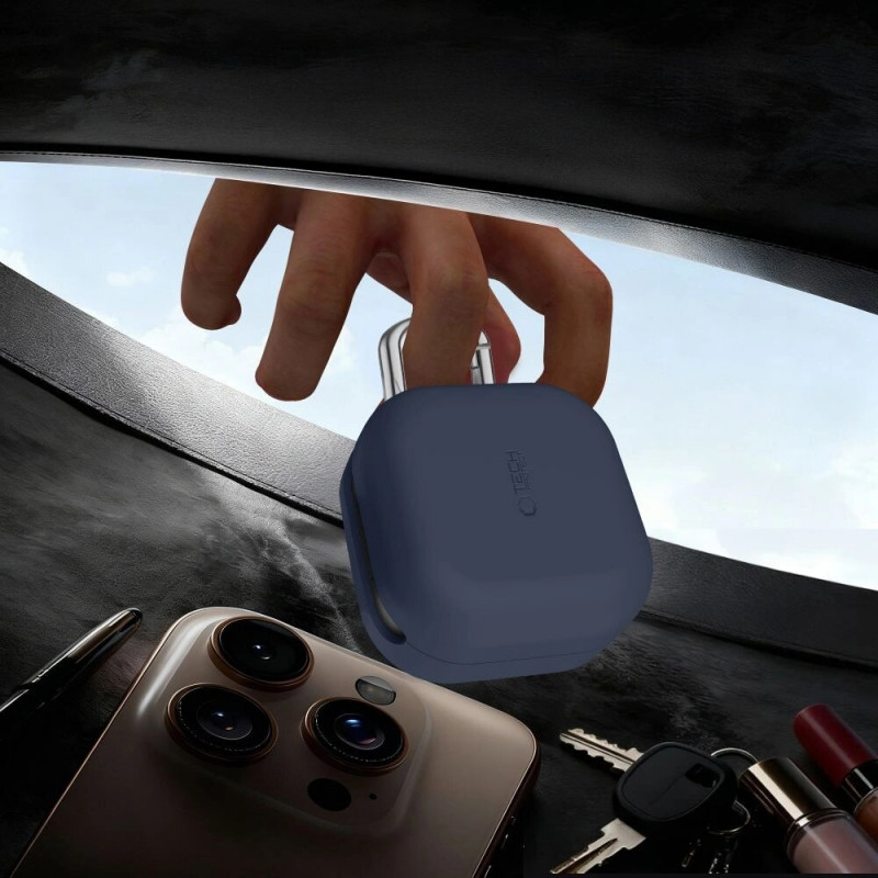 Tech-Protect Siliconen haakhoesje voor Samsung Galaxy Buds 4 / 4 Pro, zwart